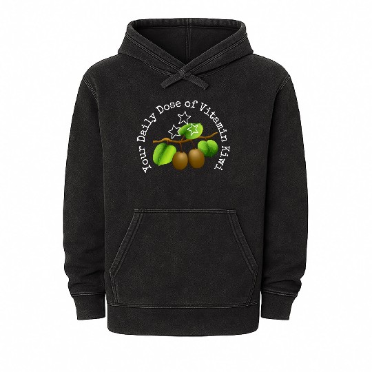 Your Daily Dose Of Vitamin Kiwi Mineral Wash Hoodies