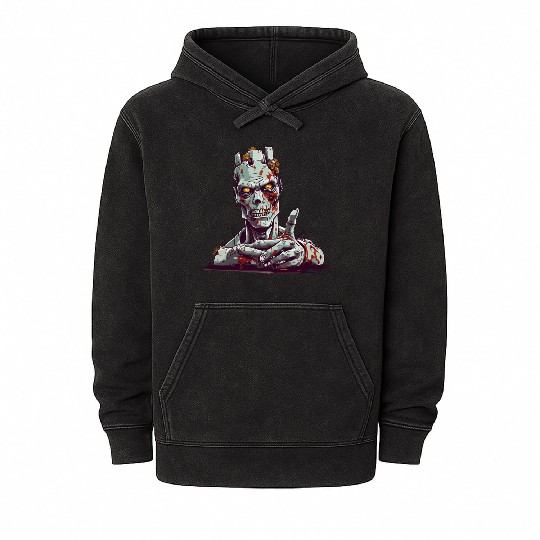 Zand zombie ok Mineral Wash Hoodies