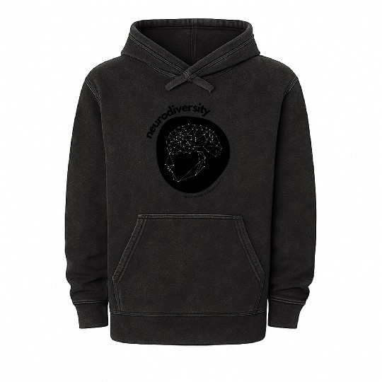 Neurodiversity Great Minds Think Differently Mineral Wash Hoodies