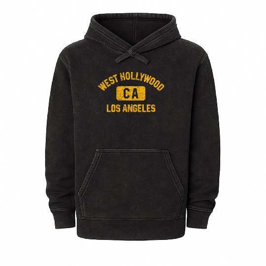 133 Los Angeles Ca Mineral Wash Hoodies