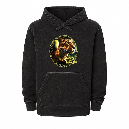 Moonlit Jaguar Mineral Wash Hoodies