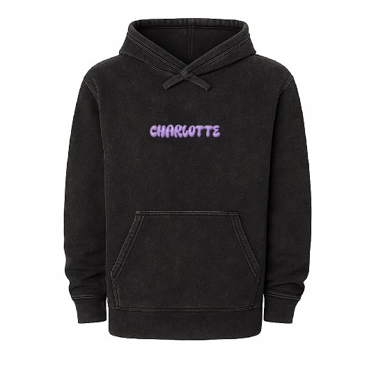 Charlotte: A Royal Name Choice! Mineral Wash Hoodies