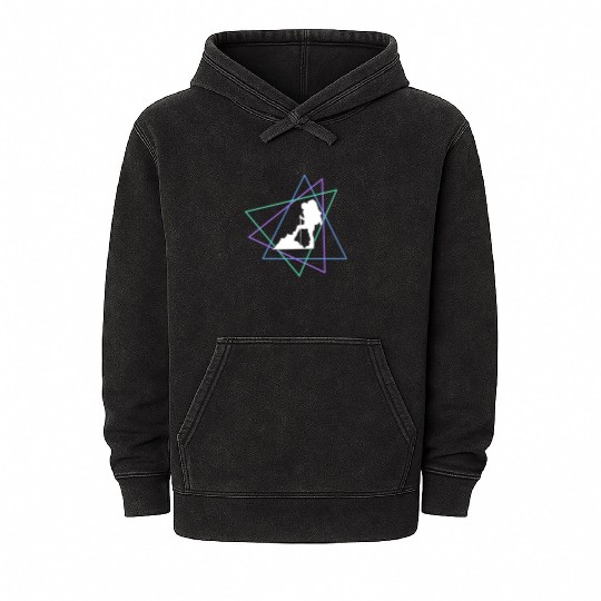 Geometric Mountain Climber Mineral Wash Hoodies