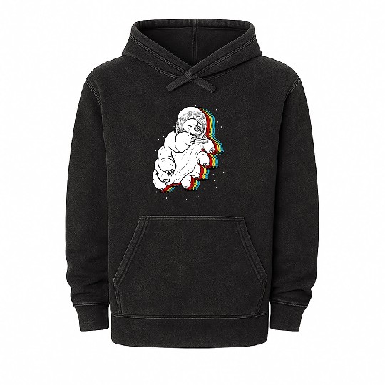 Tardigrade Mineral Wash Hoodies, Tardigrade In Space