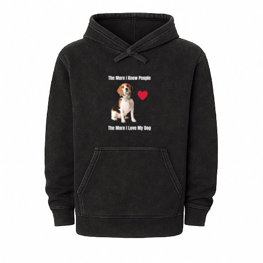 The More I Know People, The More I Love My Beagle Mineral Wash Hoodies