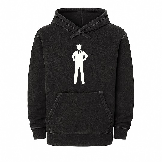 Airline captain Mineral Wash Hoodies