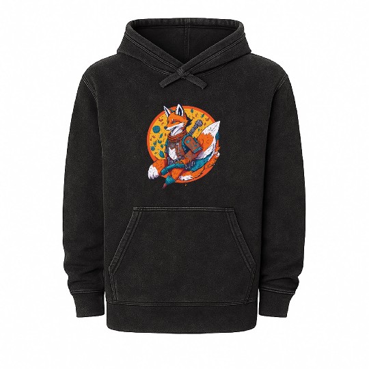 Space Cowboy Fox Mineral Wash Hoodies