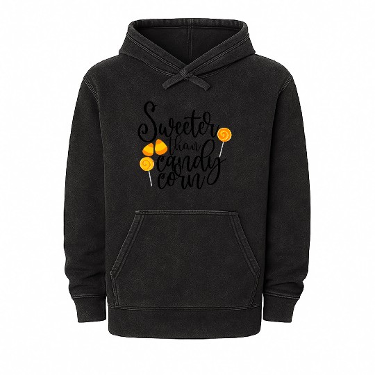 Sweeter Than Candy Corn Mineral Wash Hoodies