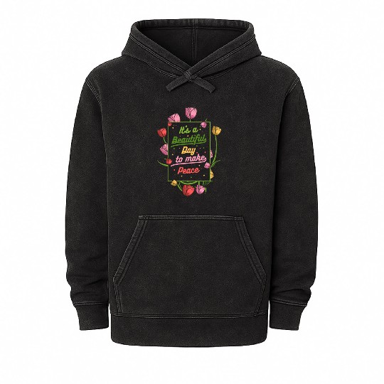 Tulip Gardening Tulips Mineral Wash Hoodies