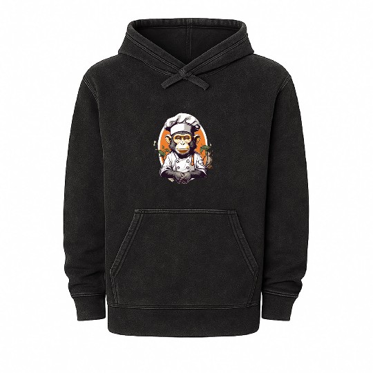 monkey chef Mineral Wash Hoodies