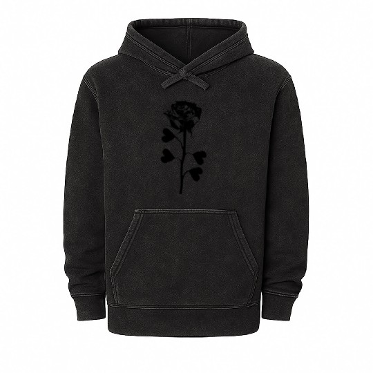 Lotus black Mineral Wash Hoodies