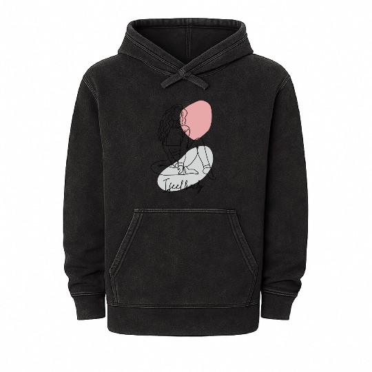 i feel lonely Mineral Wash Hoodies