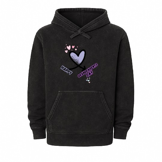 Happy Grandparents Day Mineral Wash Hoodies
