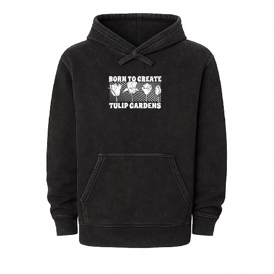 Tulip Gardening Tulips Mineral Wash Hoodies