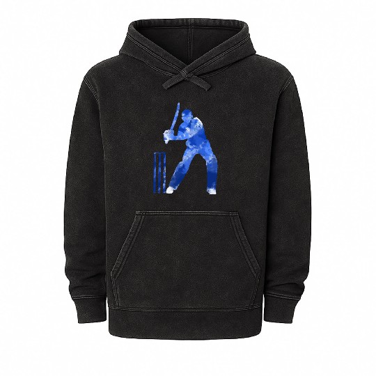 Cricket Batsman, County World One Day - I Love It Mineral Wash Hoodies