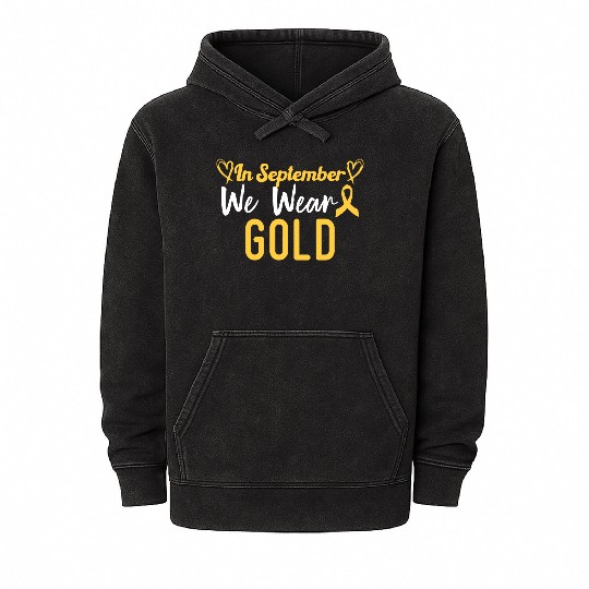 In September We Wear Gold Mineral Wash Hoodies