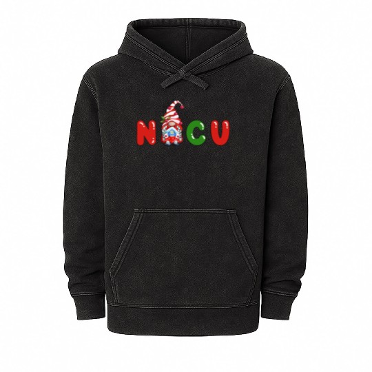 Cute NICU Christmas design Mineral Wash Hoodies