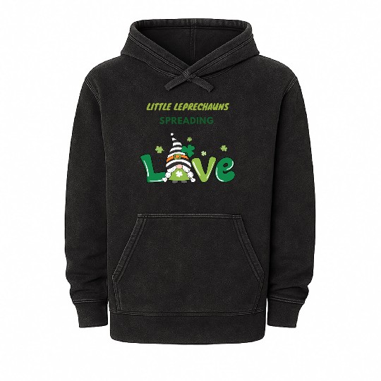 Cute NICU St. Patrick's design Mineral Wash Hoodies