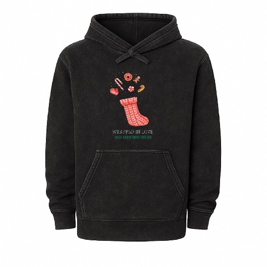 NICU Christmas design | Wrapped in Love Mineral Wash Hoodies
