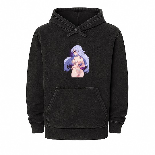 Waifu Material Embracing Anime, Manga Mineral Wash Hoodies
