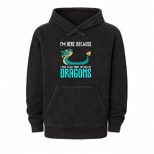 Funny Dragon Boat Racing Paddle Mineral Wash Hoodies