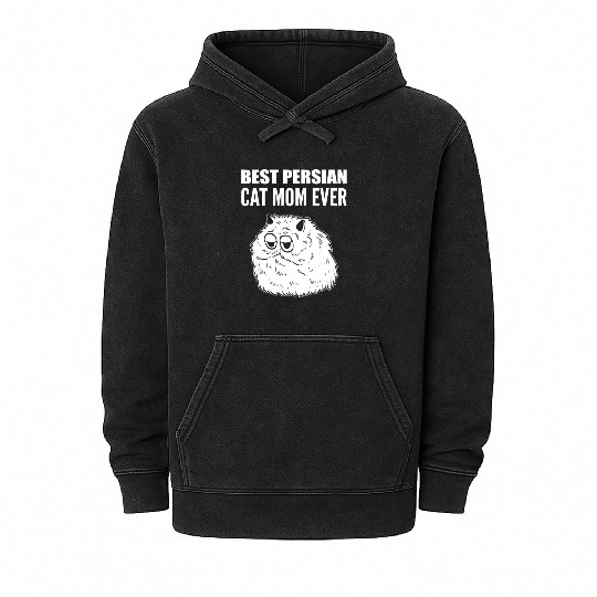 Best Cat Mom Pet Lover Gift Mineral Wash Hoodies