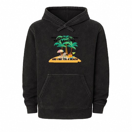 "When life gives you lemons, make a margarita Mineral Wash Hoodies
