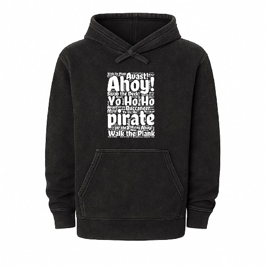 Avast! Talk Like a Pirate Day Mineral Wash Hoodies