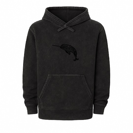 Narwhal Swirl Mineral Wash Hoodies