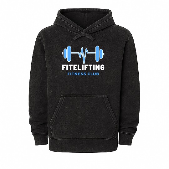 Gym Fitness Club Sports Mineral Wash Hoodies