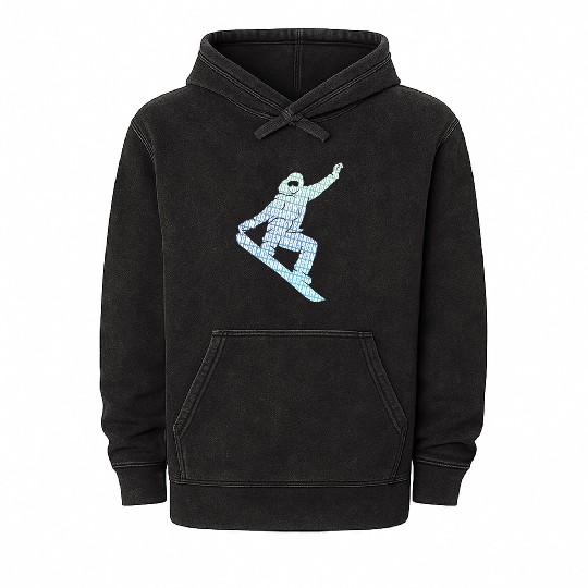 Snowboarder Cool Freestyle Snowboarding Mineral Wash Hoodies