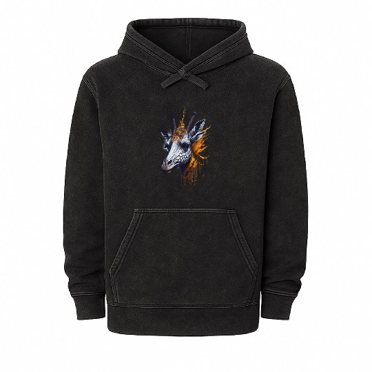 Giraffe | Wild Animal Mineral Wash Hoodies