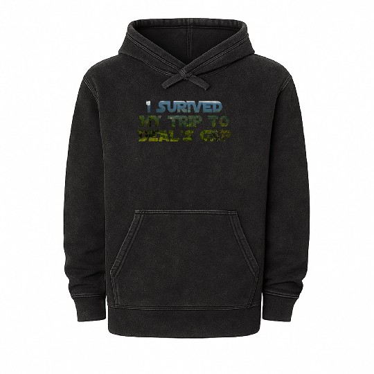 I Survived My Trip To Deals Gap Funny Deals Trip Mineral Wash Hoodies