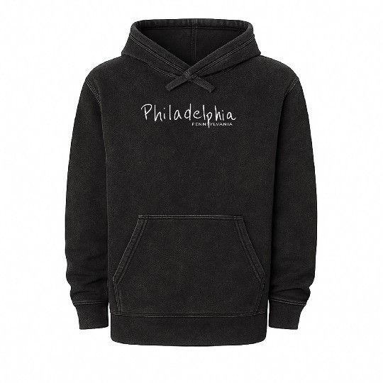 Philadelphia Pennsylvania USA Mineral Wash Hoodies