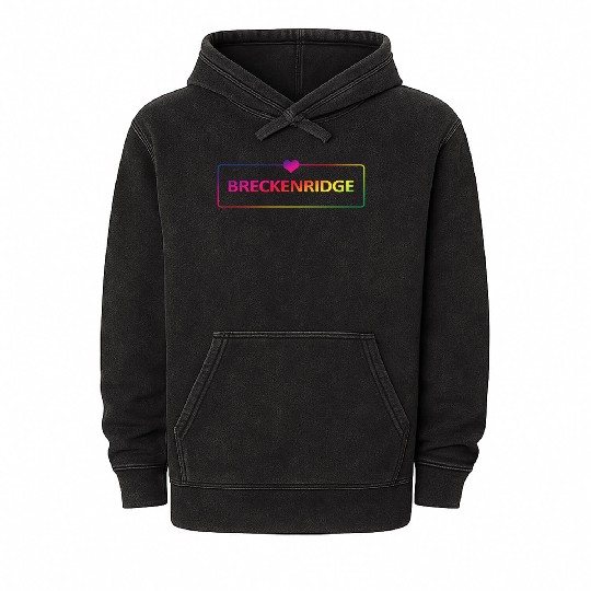 Breckenridge Colorado Usa Mineral Wash Hoodies