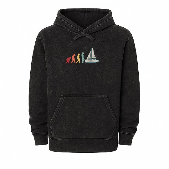 Catamaran-Sailing Yachting-Sailor Evolution Mineral Wash Hoodies