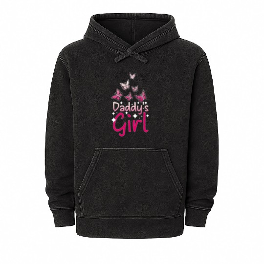 For the daughter Daddys girl, little Butterfly Mineral Wash Hoodies