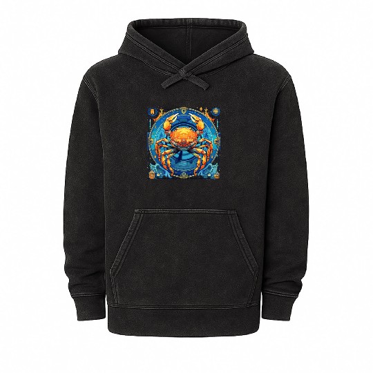 Embrace Your Cancer Identity: Cancer Zodiac Mineral Wash Hoodies