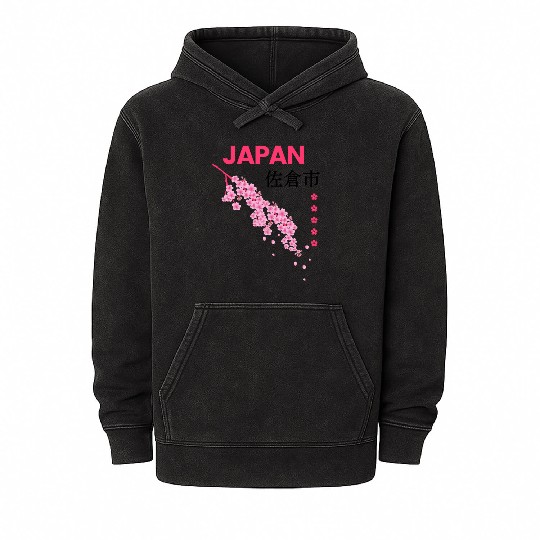 Japan sakura Mineral Wash Hoodies