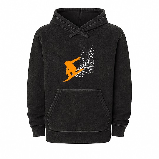 Snowboard Mineral Wash Hoodies Snowboarding Freestyler Winterpark
