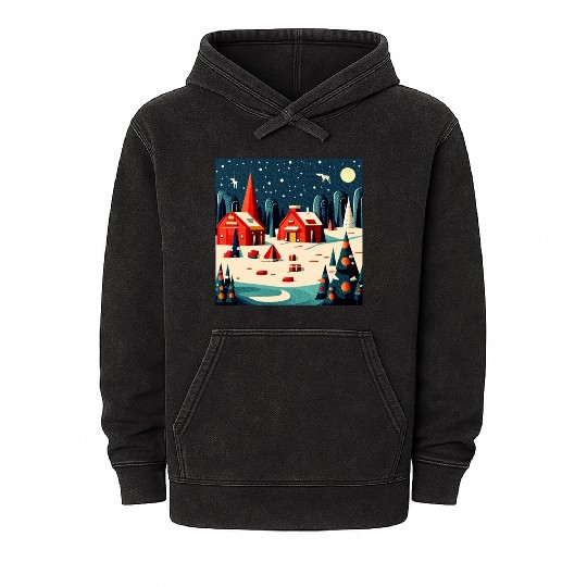 christmas festival 3 1 Mineral Wash Hoodies