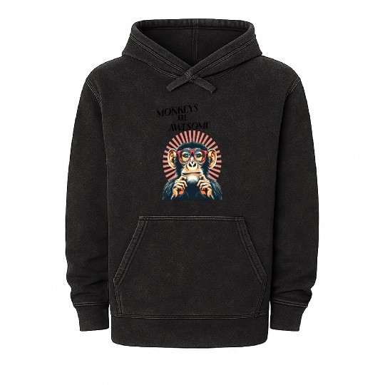 monkey are the awesome Mineral Wash Hoodies