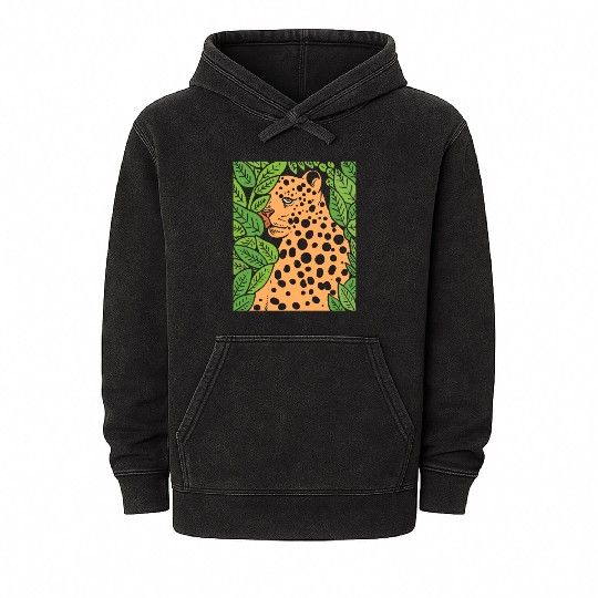 Jaguar in Forest Wildlife Biologist Gift Mineral Wash Hoodies