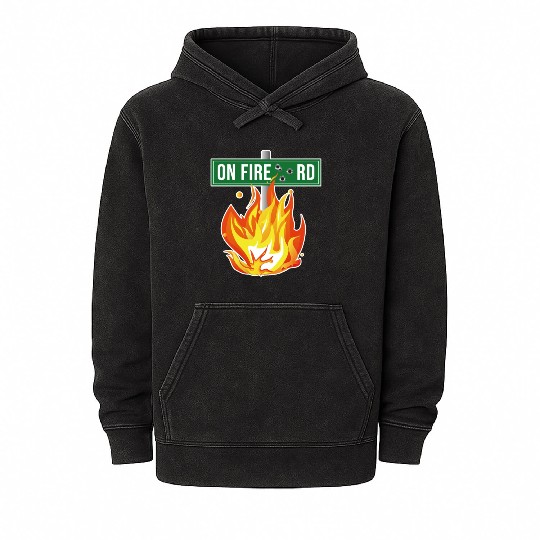 Onfire Road Records Street Sing Mineral Wash Hoodies