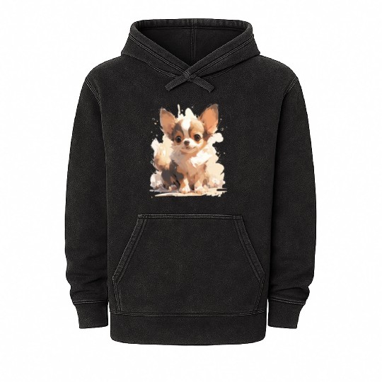 Chihuahua cuteness Mineral Wash Hoodies