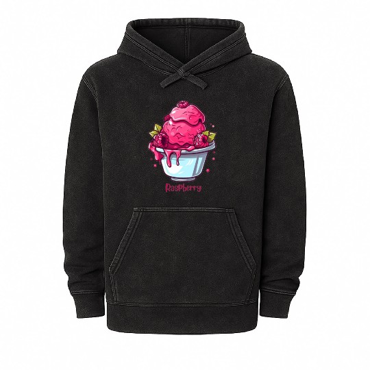 Raspberry Mineral Wash Hoodies
