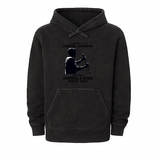Ham Radio Operator Stand-Up Comedy Control Room Mineral Wash Hoodies
