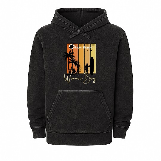 Waimea Bay Haden Mango Style Mineral Wash Hoodies