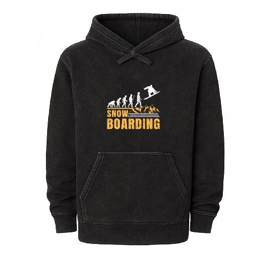 Snowboarding EVOLUTION Snowboard Winter Park Mineral Wash Hoodies
