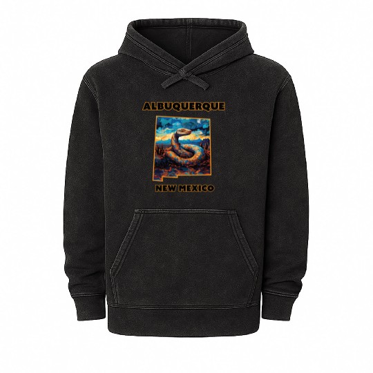 New Mexico - Rattlesnake Mineral Wash Hoodies